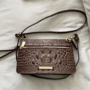Small Crossbody, nutmeg, leather bag. A present in new condition